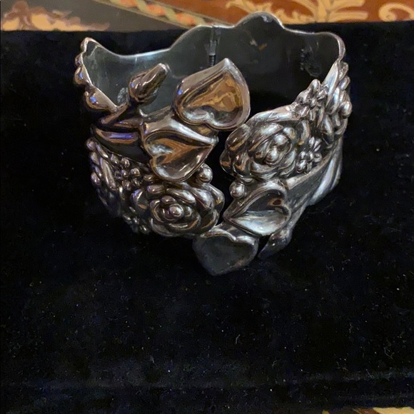 Sterling Art Nouveau Bracelet - Picture 6 of 10